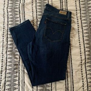 Levi's | Mid-rise Dark Wash Skinny Jeans